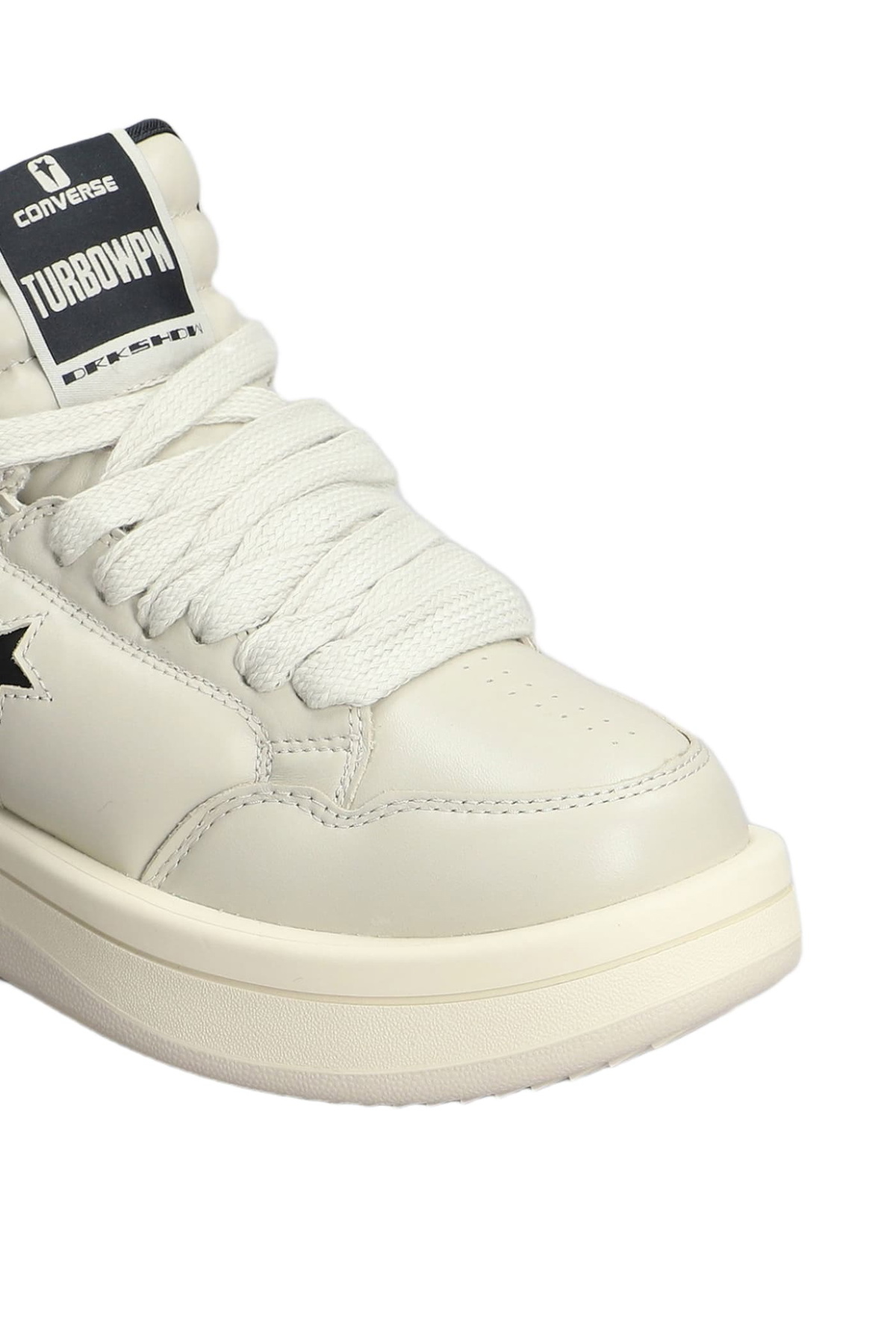 DRKSHDW Turbowpn Ox Sneakers In Grey Leather