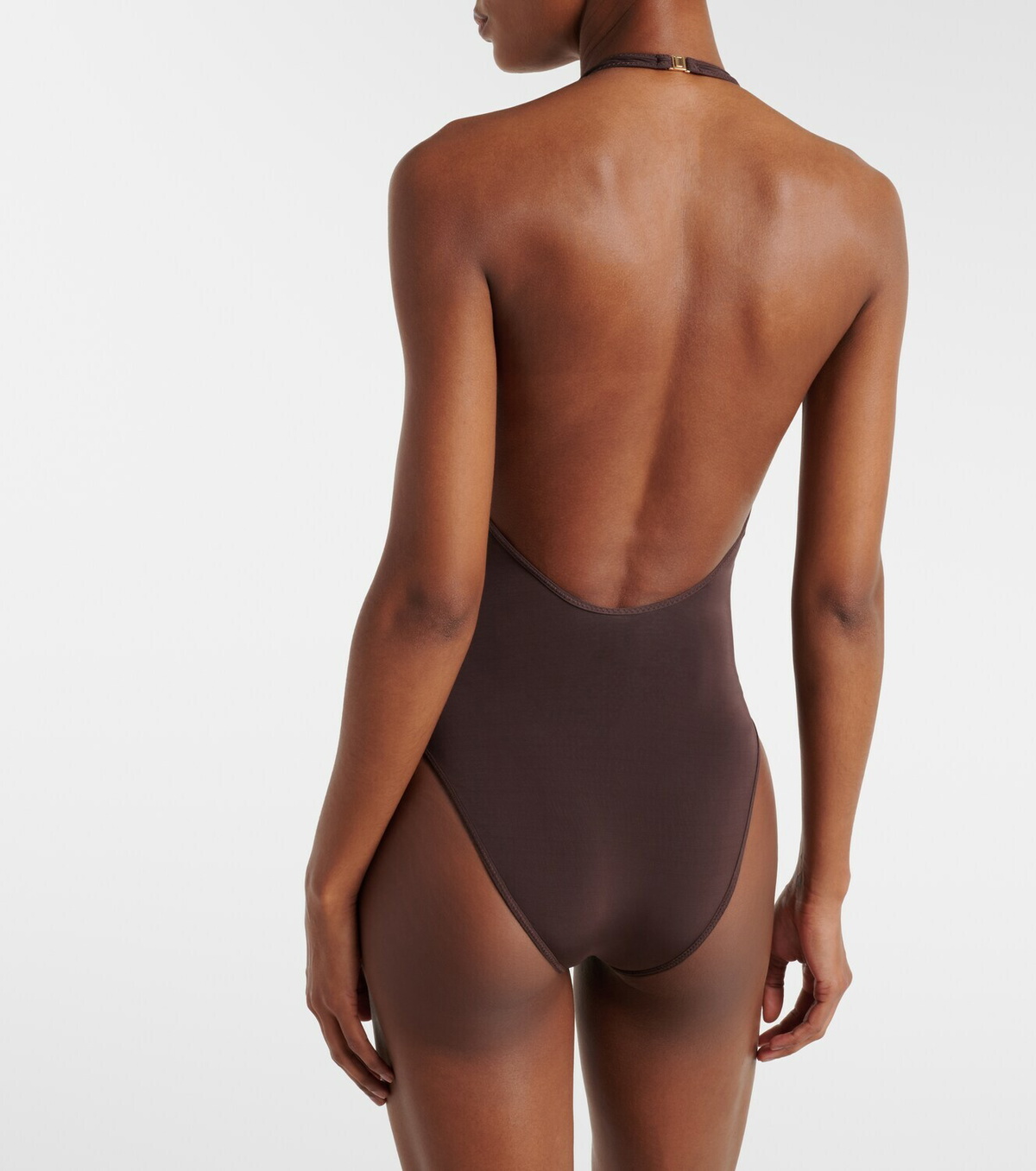 Zimmermann Luna halterneck open-back bodysuit