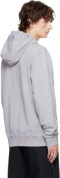 JW Anderson Gray Logo Embroidery Hoodie