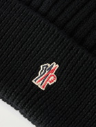 Moncler Grenoble - Logo-Appliquéd Ribbed Virgin Wool Beanie