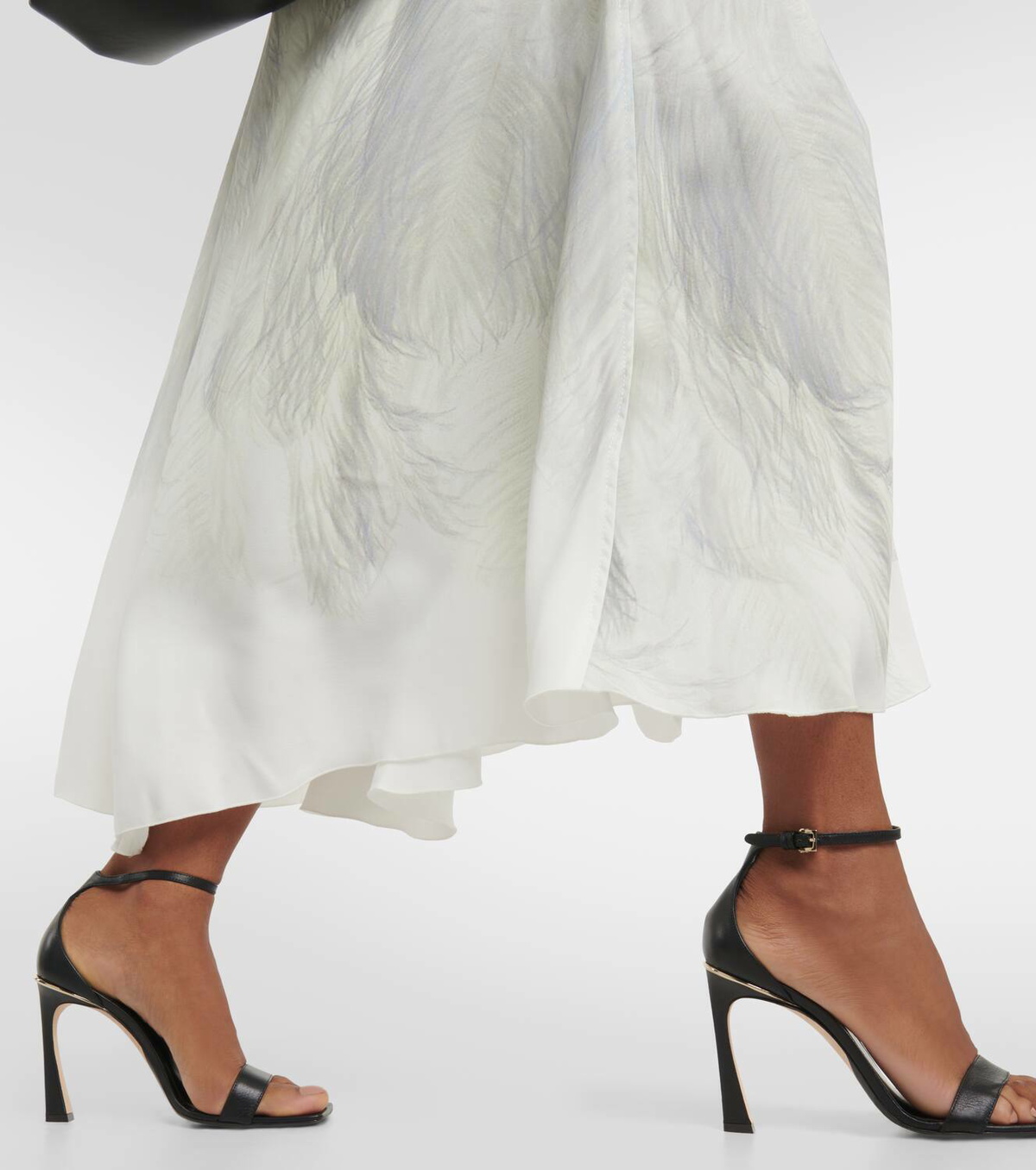 Victoria Beckham Draped printed cady midi dress Victoria Beckham