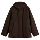 Stone Island Men's Ghost Weatherproof Cotton Canvas Parka Jacket in Dark Brown
