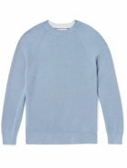 Brunello Cucinelli - Ribbed Cotton Sweater - Blue