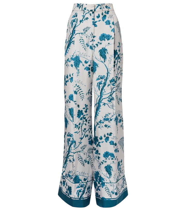 Photo: Erdem Floral silk pajama pants