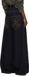 LU'U DAN Black Double XL Jeans