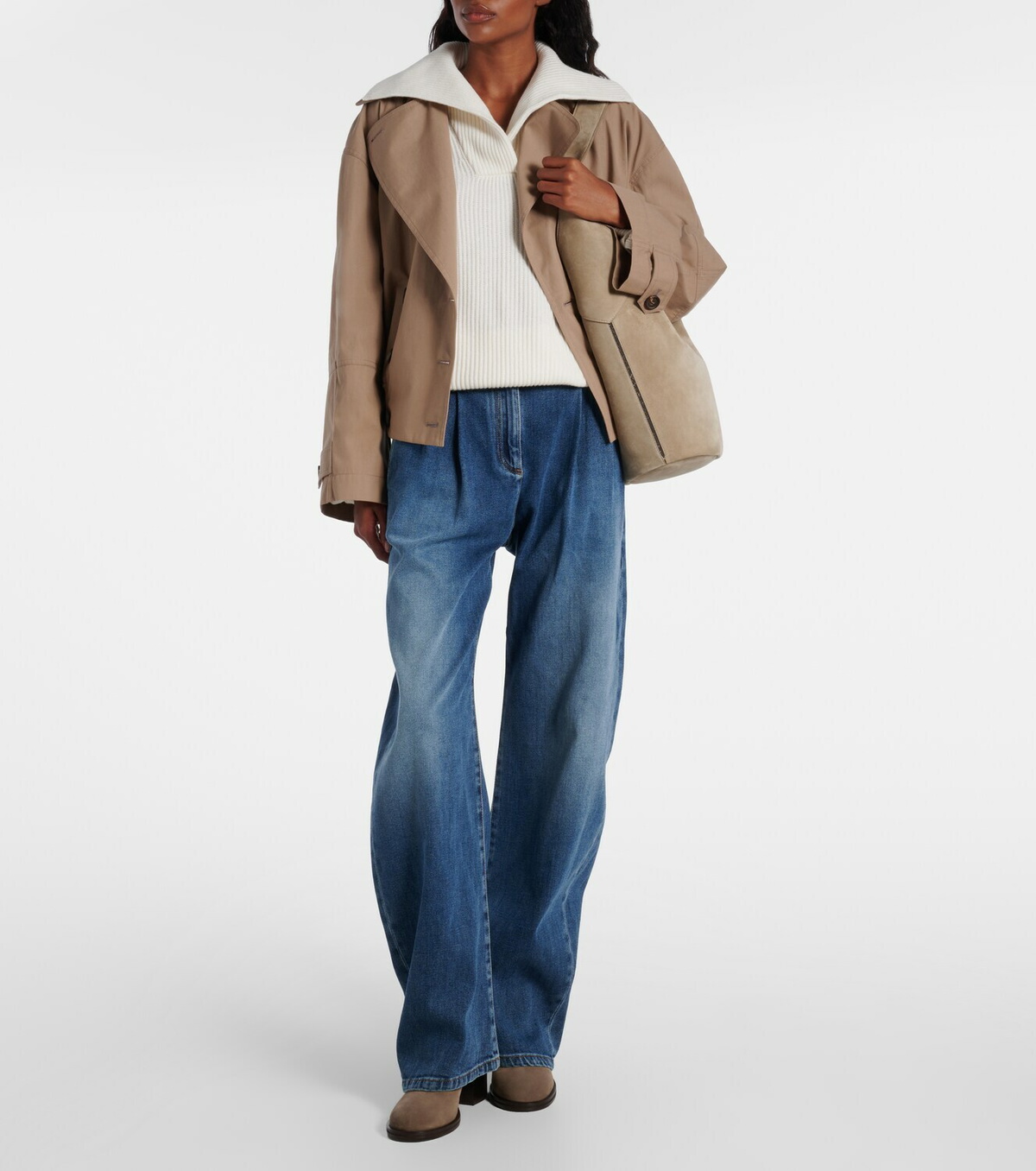 Brunello Cucinelli Suede ankle boots