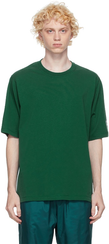 Photo: Kenzo Green Striped Mesh Sport Logo T-Shirt