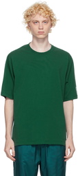 Kenzo Green Striped Mesh Sport Logo T-Shirt