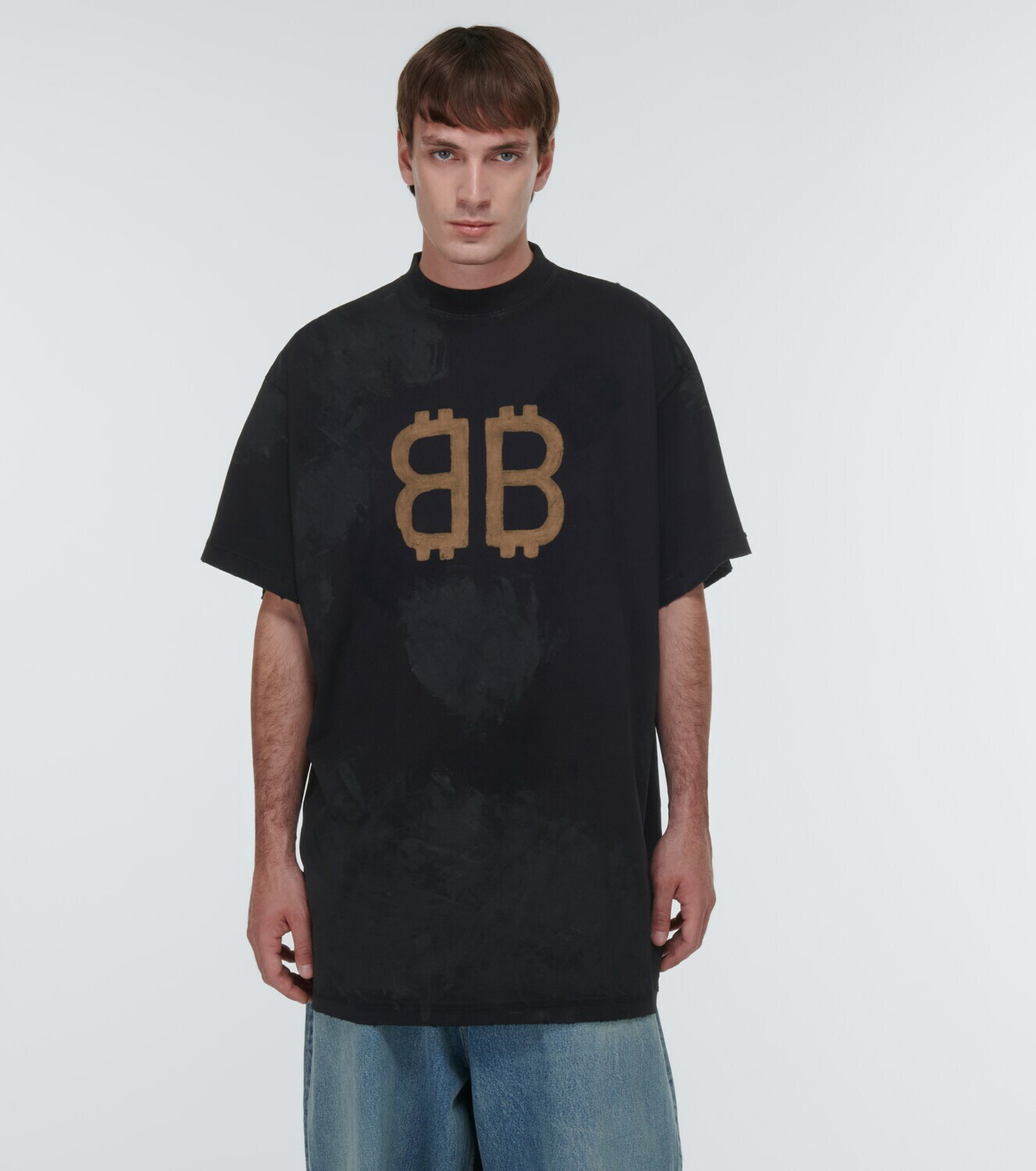 【Balenciaga】 SkaterコットンジャージTシャツ Balenciaga Skater cotton jersey T-shirt Balenciaga