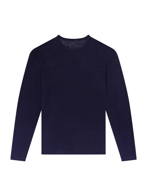 Photo: Hartford - Linen-Jersey T-Shirt - Blue