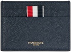Thom Browne Navy & Green Hector Card Holder