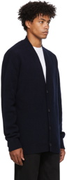 Schnayderman's Navy Fine Merino Wool Cardigan