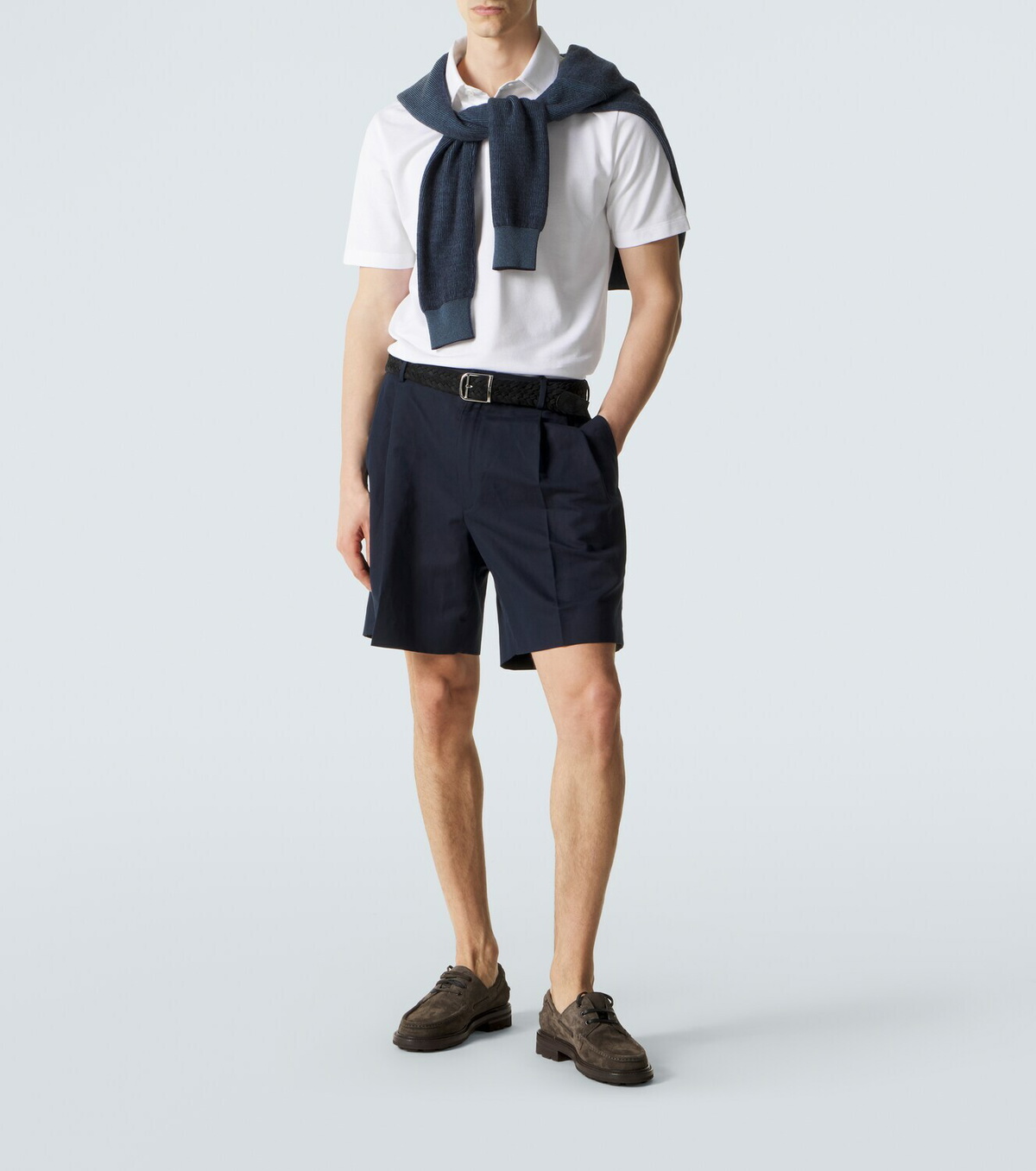 Brioni Cotton piqué polo shirt