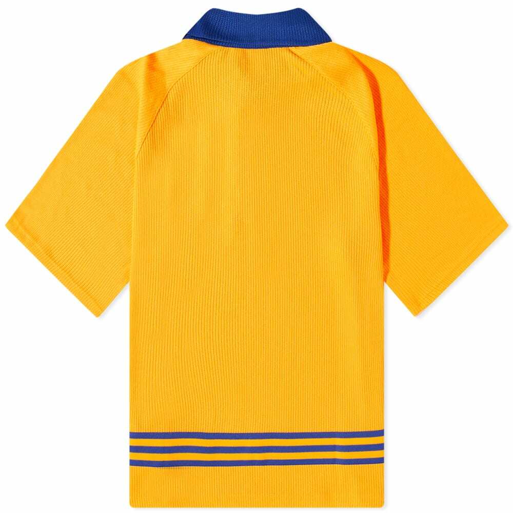 Adidas Women's Adicolor 70s Knit Polo Shirt in Bold Gold adidas