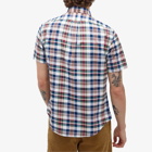 Polo Ralph Lauren Men's Short Sleeve Check Shirt in White Blue Multi