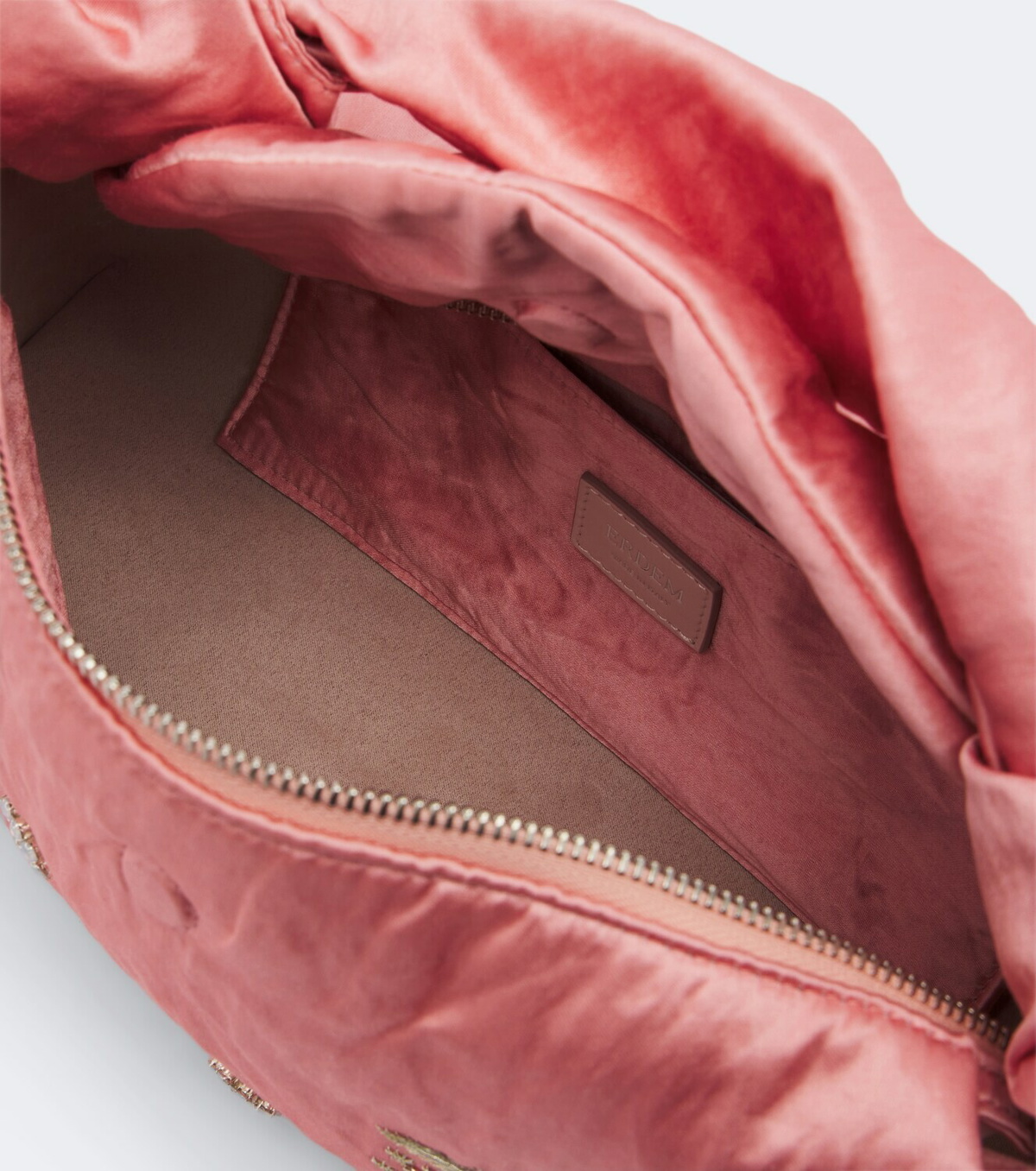 Erdem Bloom E/W satin top-handle bag