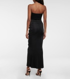 Galvan Vertebrae cutout midi skirt
