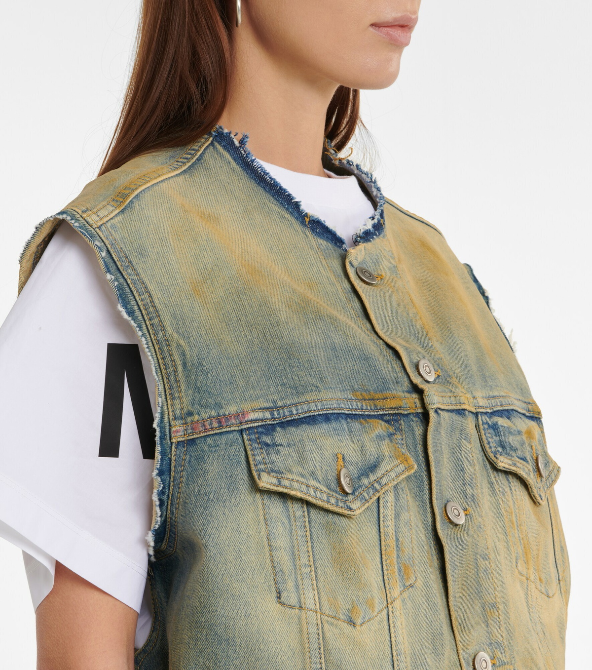 Maison Martin Margiela Deconstructed Top - Viscose Sleeveless Vintage