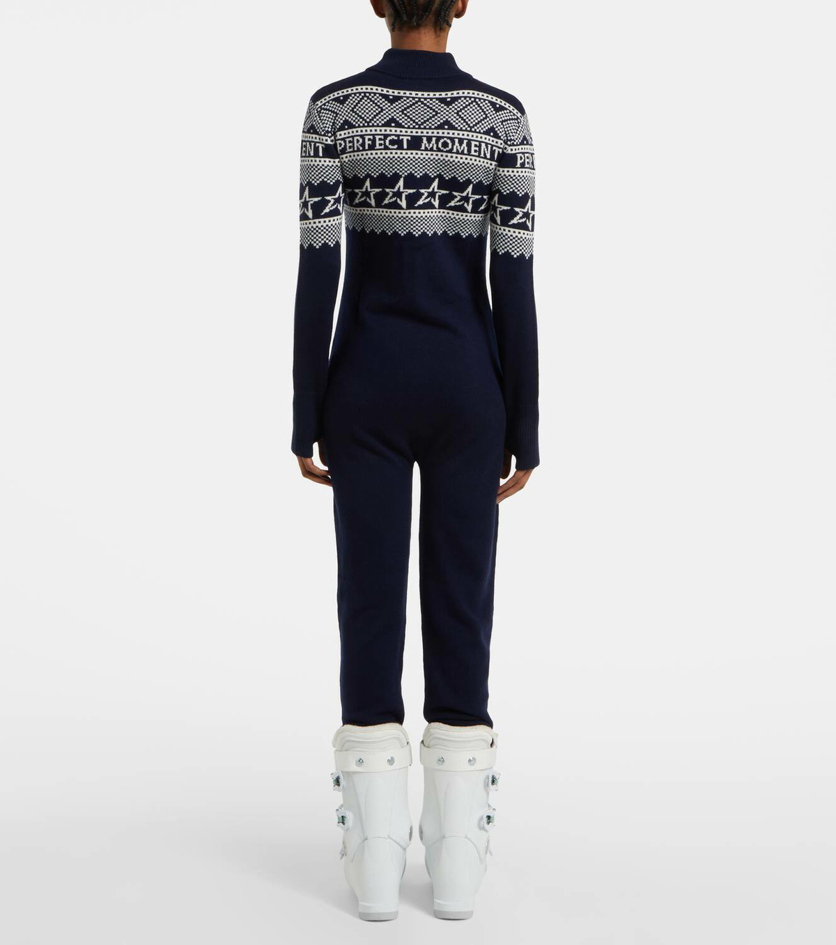 Perfect Moment Wool intarsia bodysuit