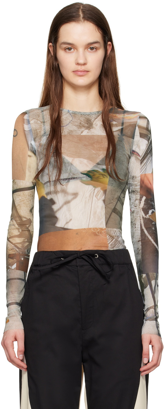 Serapis Green Print Long Sleeve T-Shirt