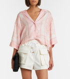Balmain Printed twill pajama shirt