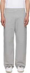 Marine Serre Gray Moon Logo Sweatpants