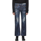 Junya Watanabe Blue Double Name Jeans