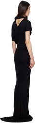 Rick Owens Lilies Black Hollywood Lilith Maxi Dress