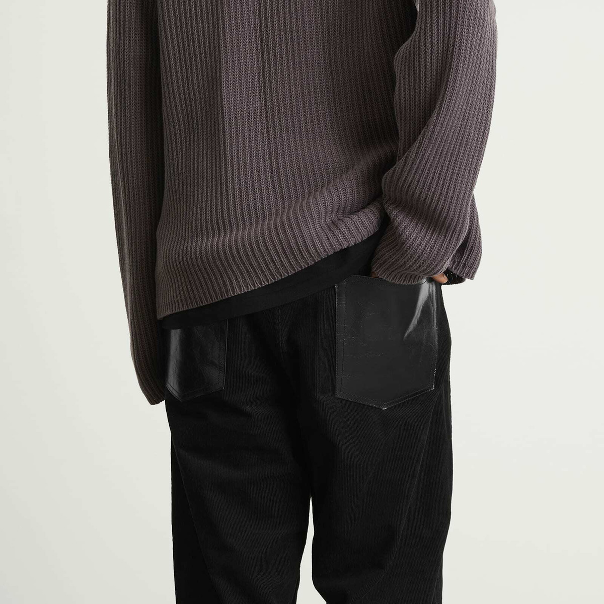Junya Watanabe MAN Men's Cotton Corduroy Trousers in Black Junya