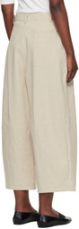 YMC Beige Deadbeat Trousers