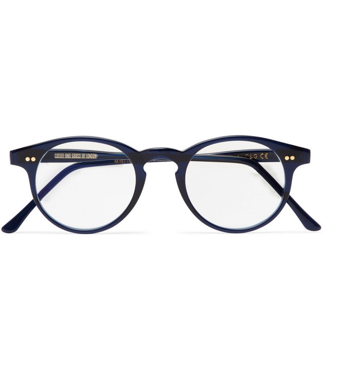 Photo: Cutler and Gross - Round-Frame Acetate Optical Glasses - Men - Navy