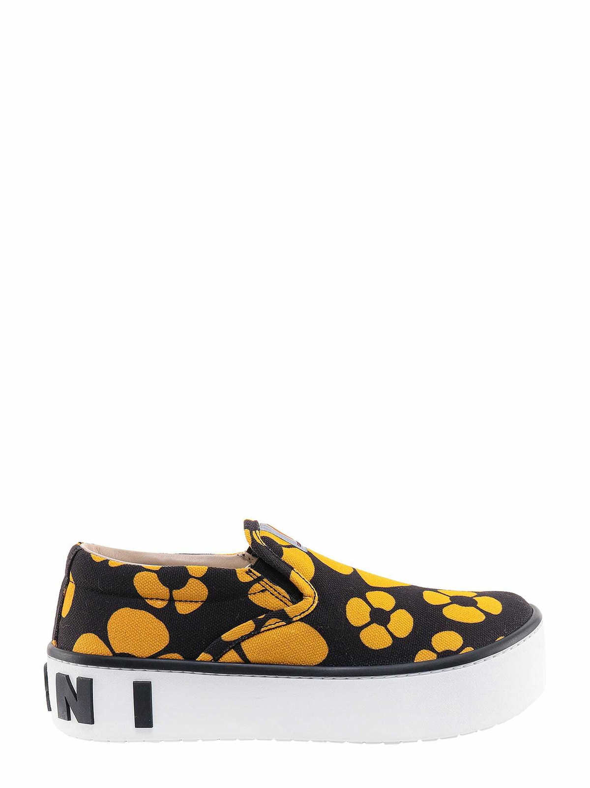Marni Tan & White Teddy Tennis Sneakers Marni