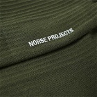 Norse Projects Men's Bjarki N Logo Sock - 2 Pack in Forest Green