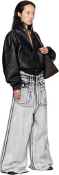 LU'U DAN Gray Radiation Dumpster Jeans