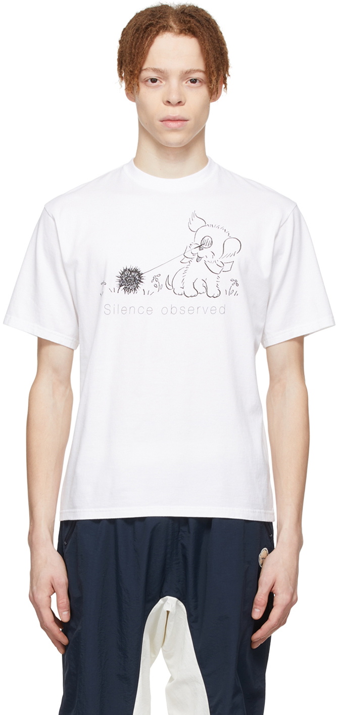 【関税込み】UNDERCOVER ホワイト グラフィックTシャツ Undercover ロゴ Tシャツ | ホワイト | FARFETCH JP