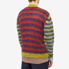 Brain Dead Men's Blurry Lines Alpaca Knit Cardigan in Multi