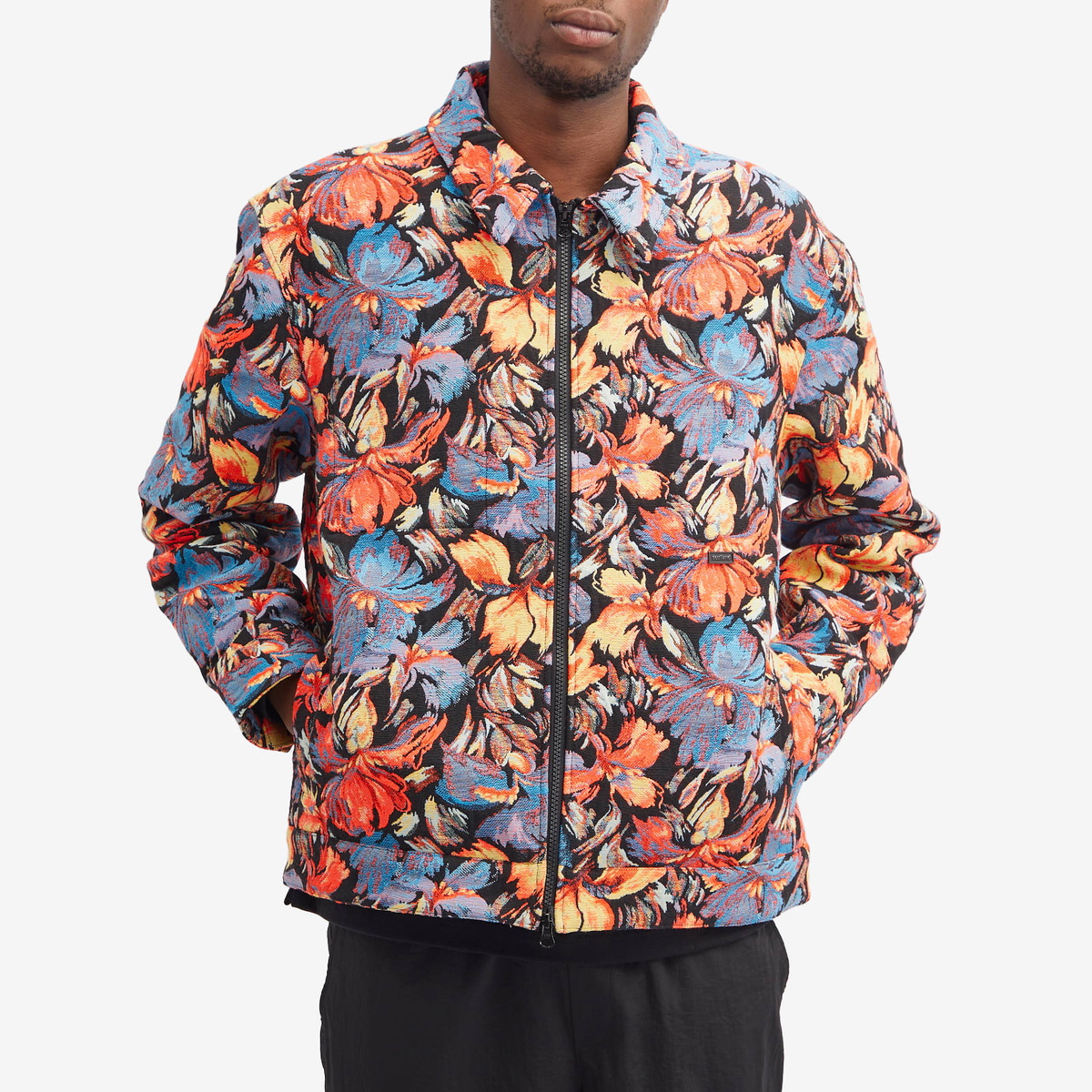 Soulland Men's Windom Jacket in Orange Multi