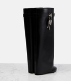 Givenchy - Shark Lock wide-fit leather knee-high boots