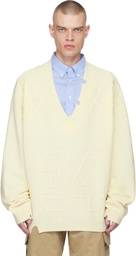 AMBUSH Off-White Destroyed Rib Knit Sweater