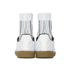 Maison Margiela White and Black Replica Sock Sneakers