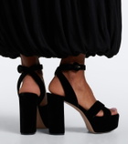 Gianvito Rossi Sabrina velvet platform sandals