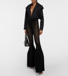 Alaïa High-rise flared pants