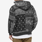 Neighborhood Men's Bandana Chopped Popover Hoody in Black