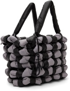 JW Anderson Black & Gray Large Knotted Tote