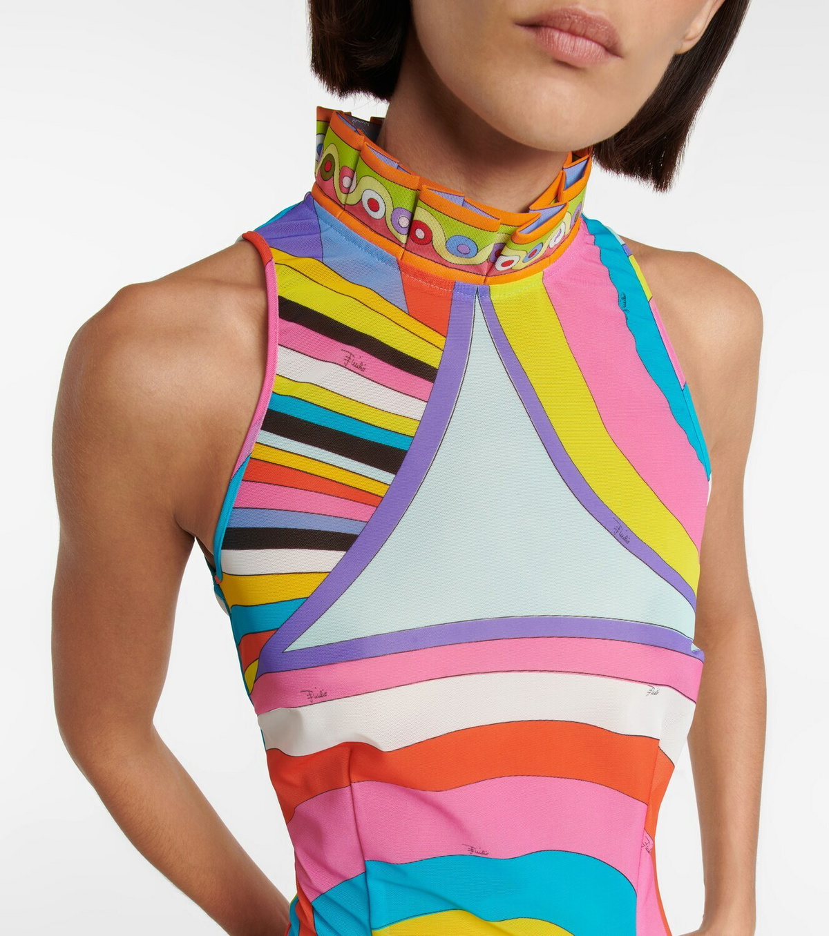 Pucci - Printed halterneck minidress Emilio Pucci