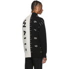 A-Cold-Wall* Black and White Logo Jacquard Sweater