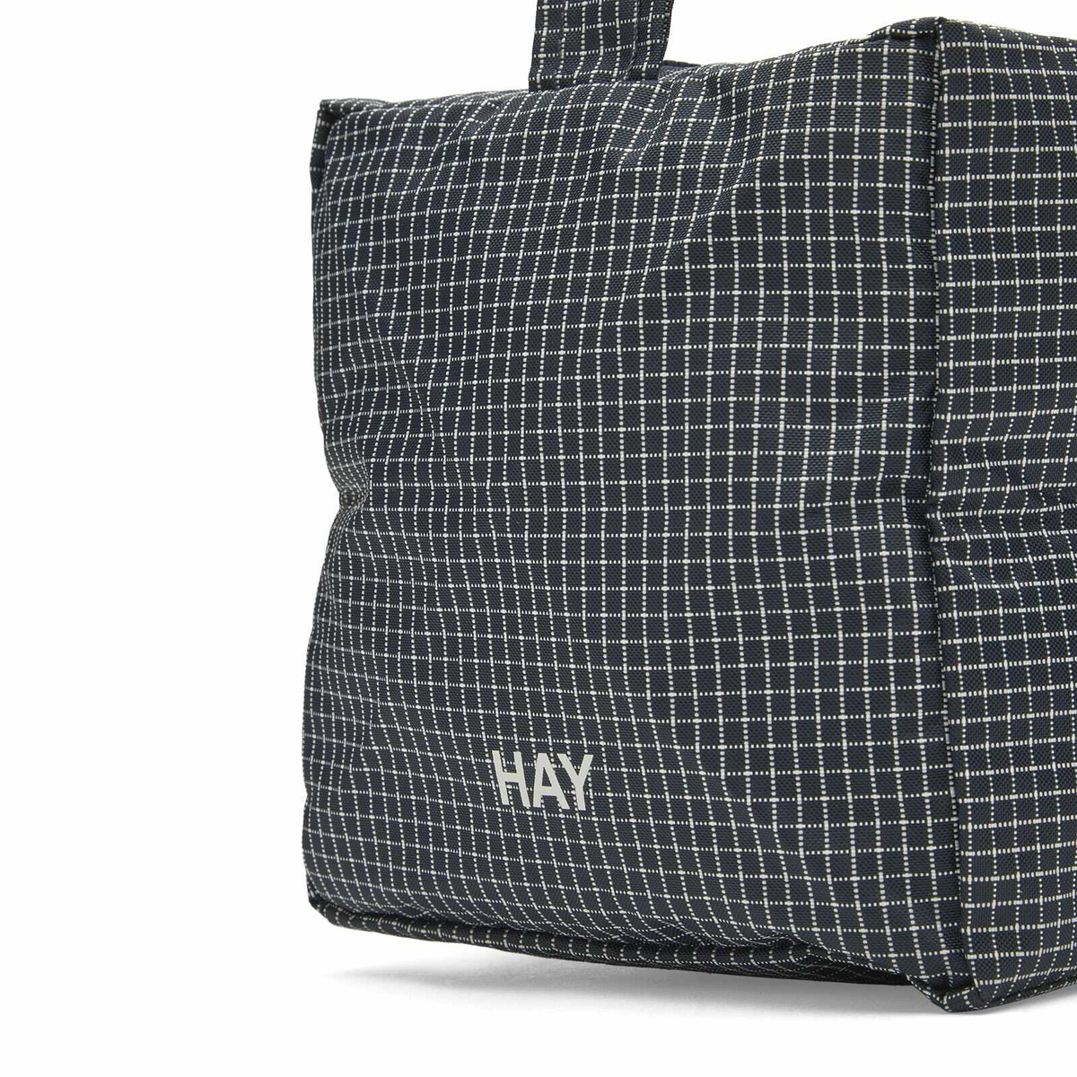 HAY Grid Wash Bag - Medium in Dark Blue 