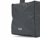 HAY Grid Wash Bag - Medium in Dark Blue 