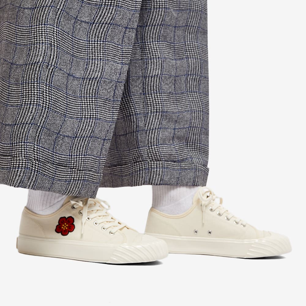 Kenzo Women's School Low Top Sneakers in Cream Kenzo