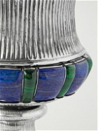 Buccellati - Doge Sterling Silver, Lapis Lazuli and Malachite Vase